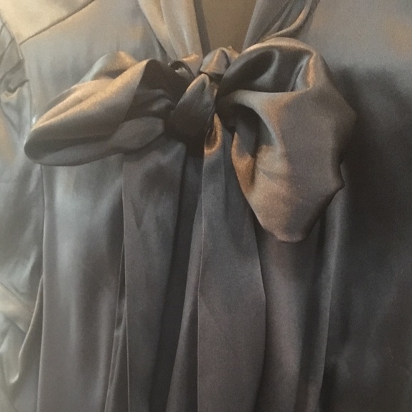 Express Dressy Tie Bow Blouse - Picture 2 of 8